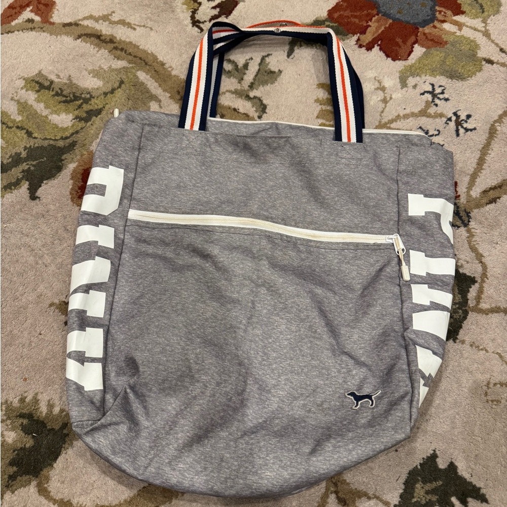Victoria's Secret PINK Marl Grey Dog Logo Tote Bag Limited Edition